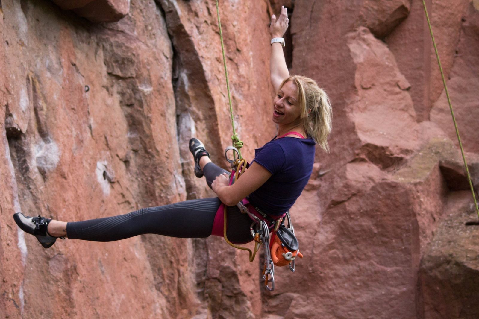 Lisa Heinrich en escalade