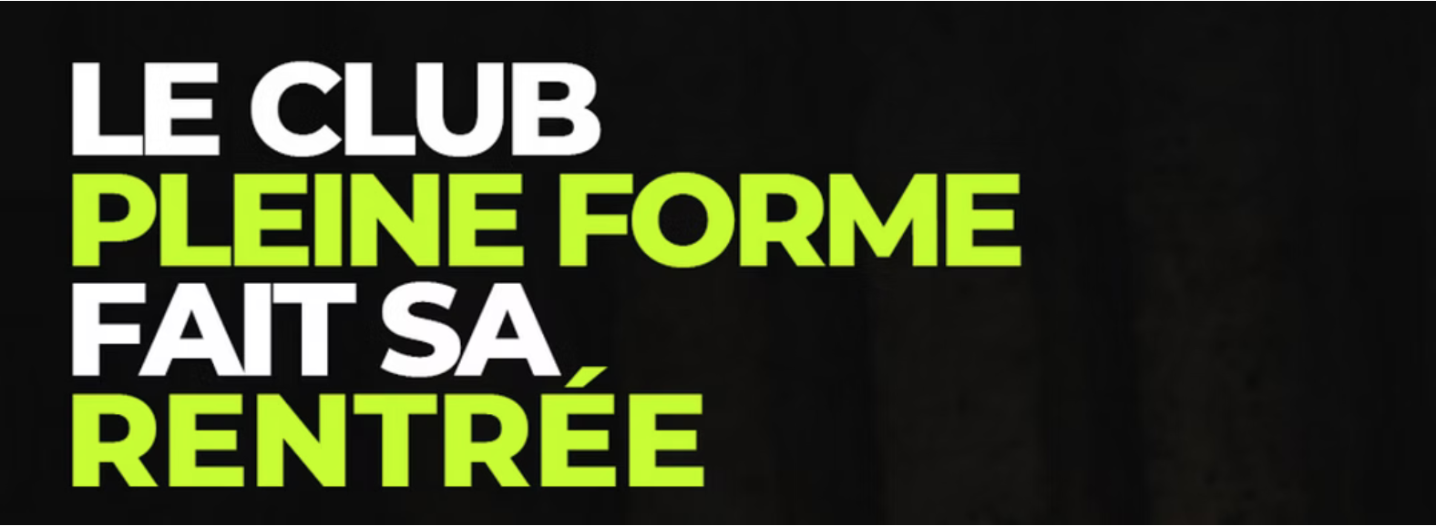 Le club Pleine Forme fait sa rentrée