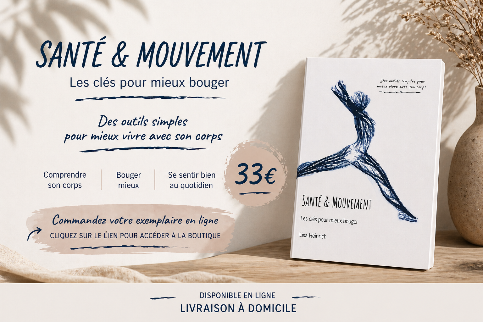 Livre Santé & Mouvement de Lisa Heinrich - 33€